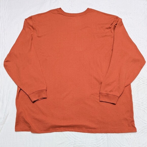 Carhartt Men's 4XL Original Fit Long Sleeve Logo Spell Out T-Shirt - Picture 2 of 4